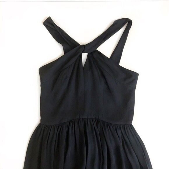 2 for $30 L’AGENCE Venetta Silk Black Silk Dress - Picture 7 of 11